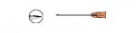 Retrobulbar Needle - Sharp 25G x 1 1/2 in (.50 x 38mm), set of 10